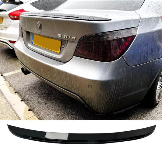 BMW E60 Gloss Black Rear Spoiler Boot Lip