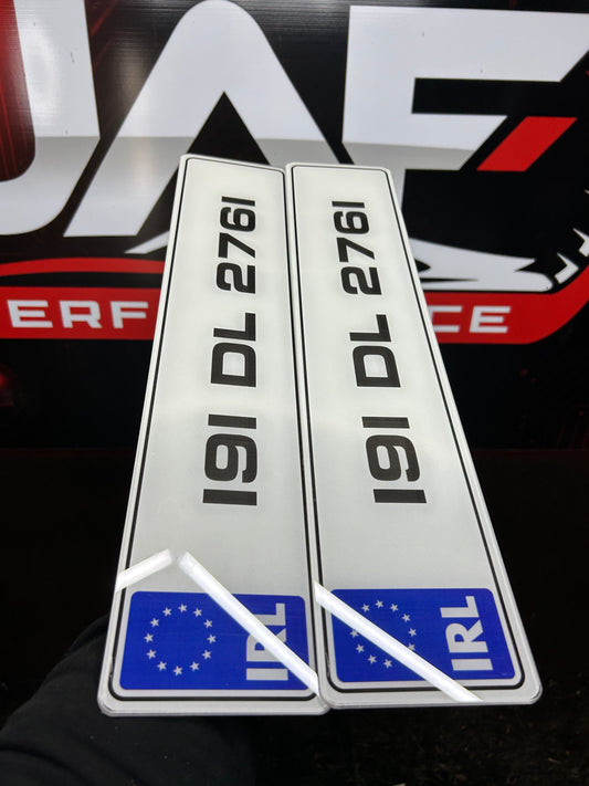 Printed Number Plates With Border