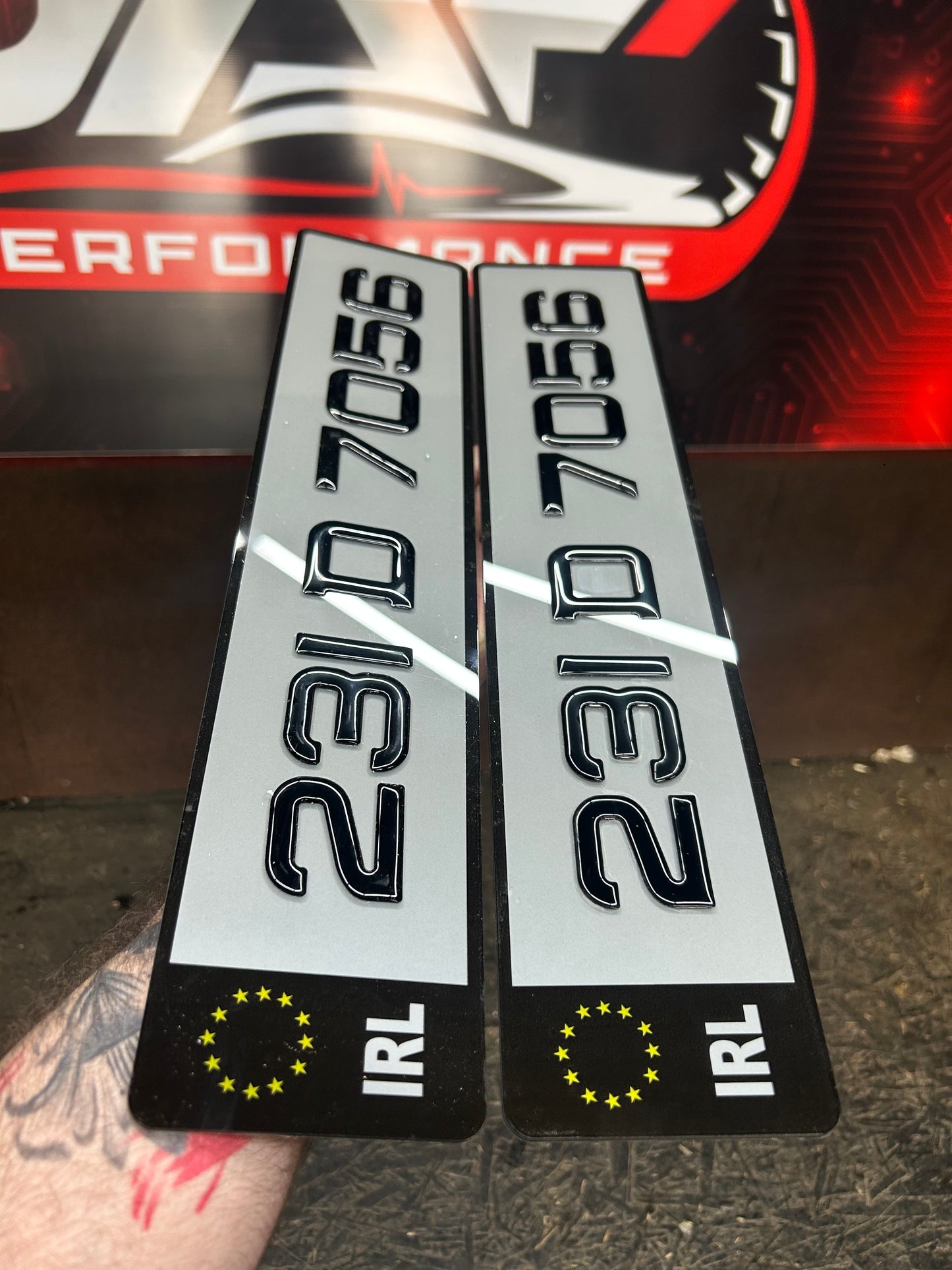 3D Tinted Black Border Gel Plates