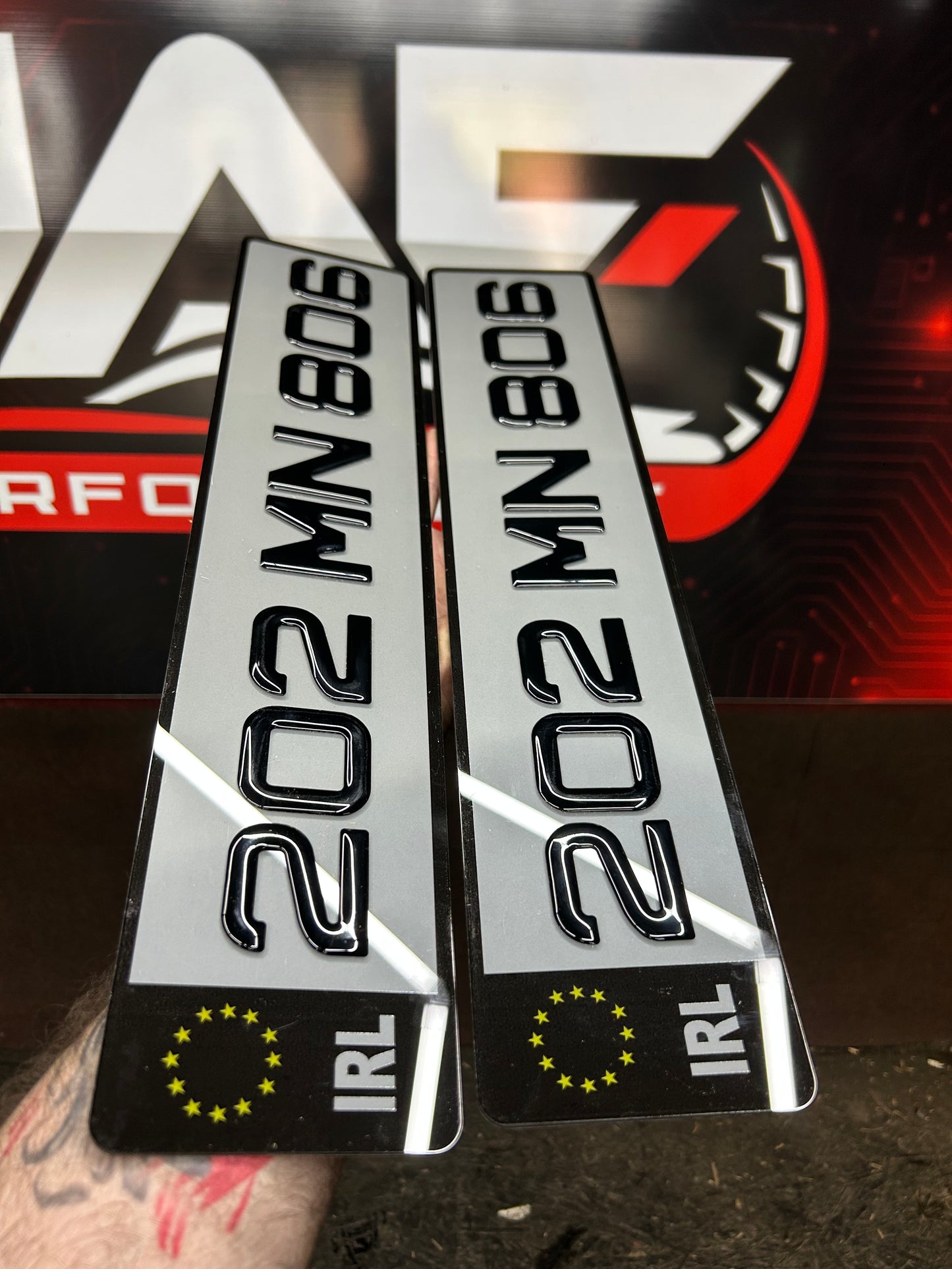 3D Tinted Black Border Gel Plates