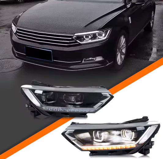 LED Headlights VW Passat B8 2014-2018 Matrix Projector Sequential