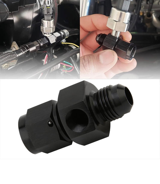 6AN Male to 6AN Female Swivel oil Pressure Gauge Take Off Fitting with 1/8 NPT