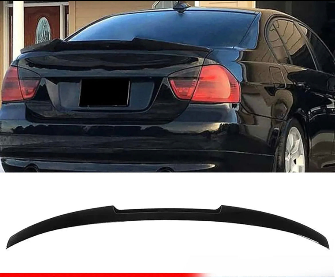 BMW E90 2005-2012 M4 STYLE REAR BOOT SPOILER IN GLOSS BLACK
