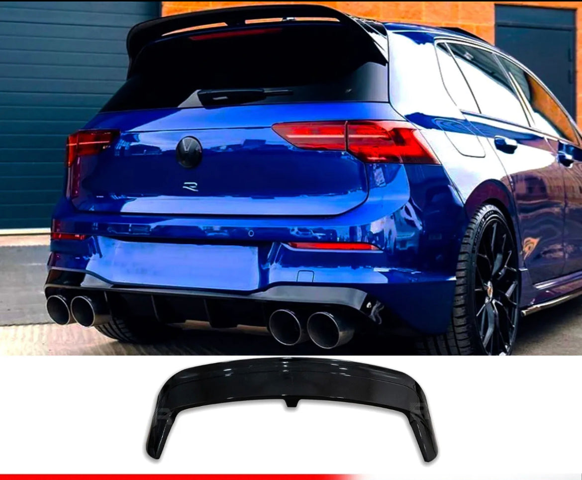 Golf R Mk8 Rear VW GOLF MK8 GTI GTD R 2020+ CLUB SPORT CS STYLE REAR SPOILER GLOSS BLA ...