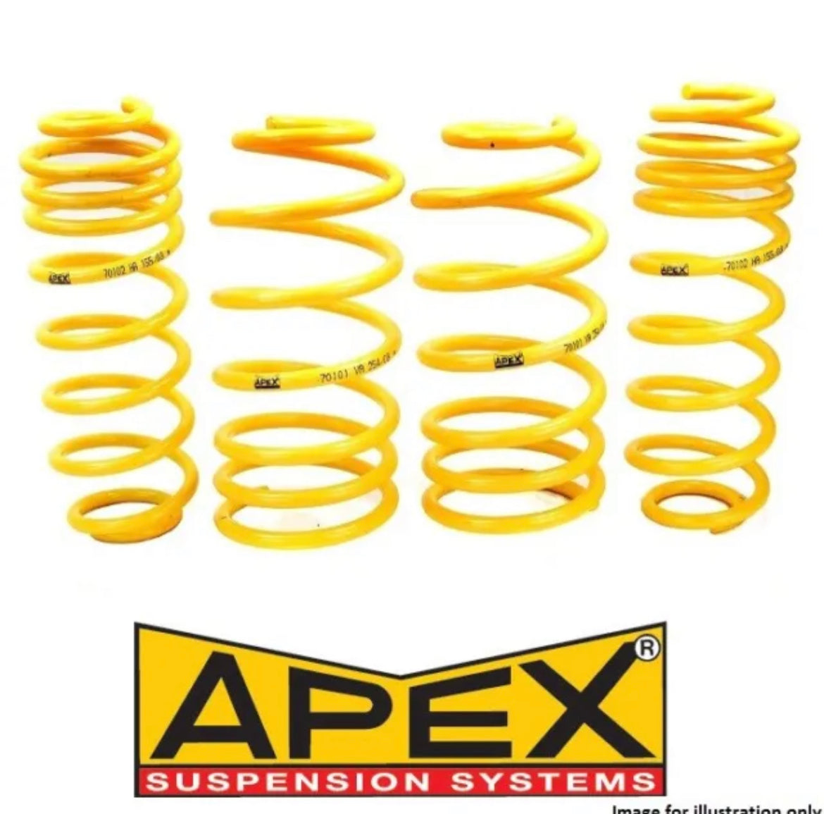 Apex Lowering Springs -45mm Lexus IS 200 – JAFperformance