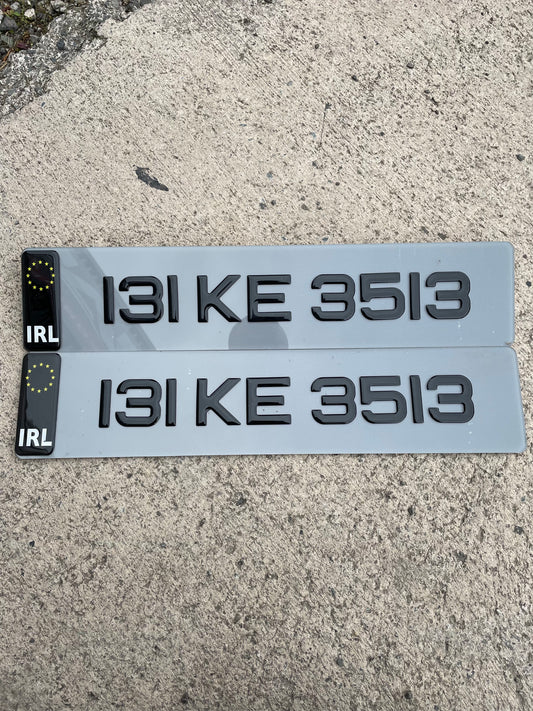 3D Tinted Black Gel Plates