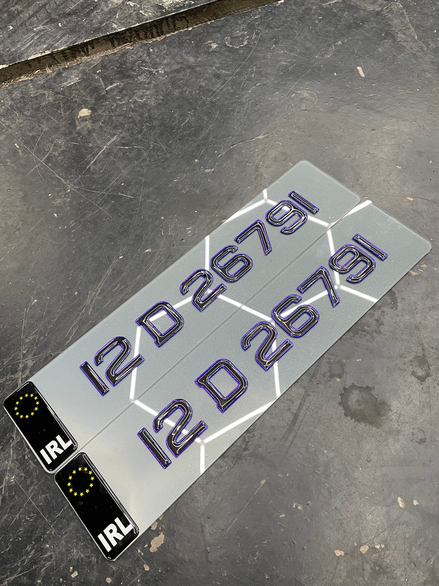 3D Tinted Purple gel plates