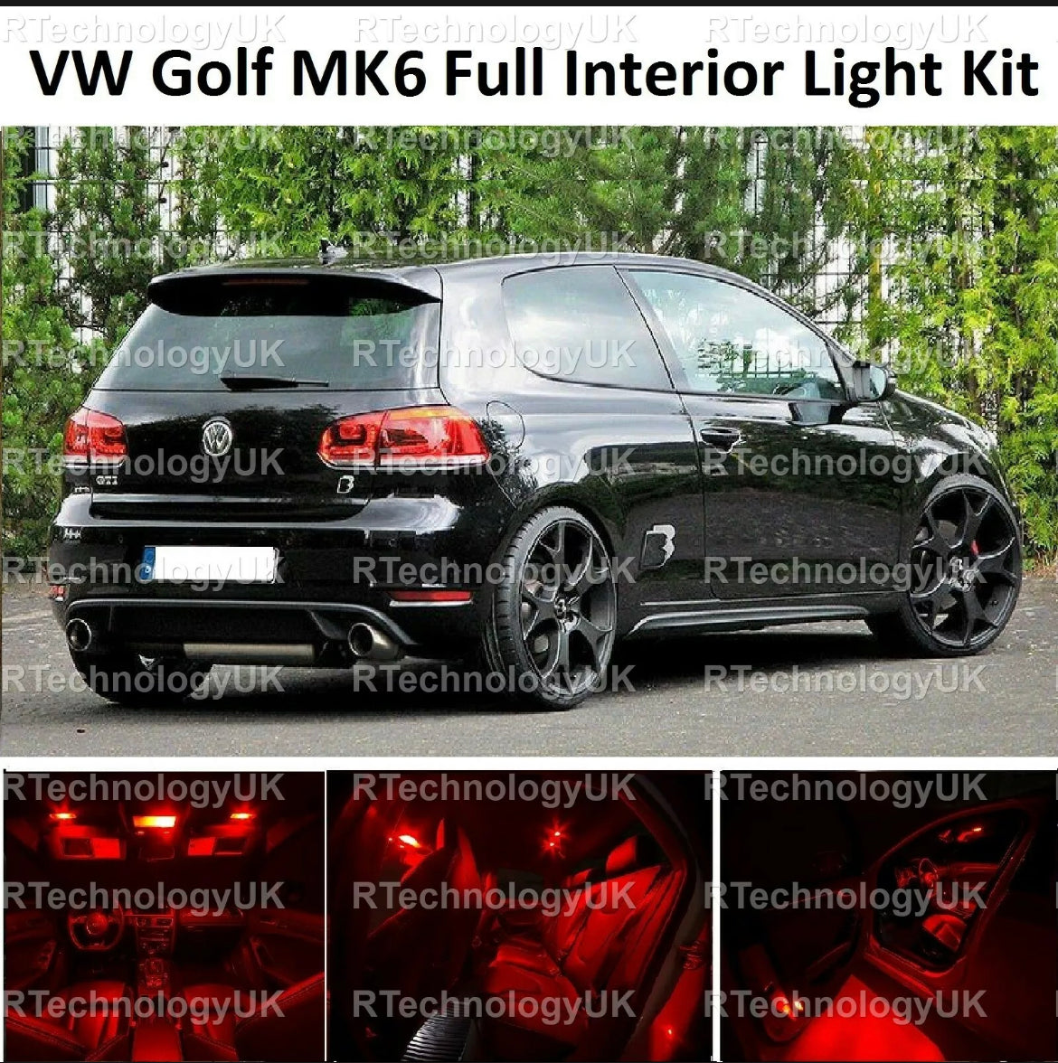 Red Led mk6 Golf Interior upgrade